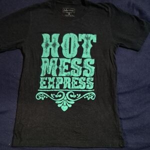 Hot Mess Express Black Tee by Ida + Mae